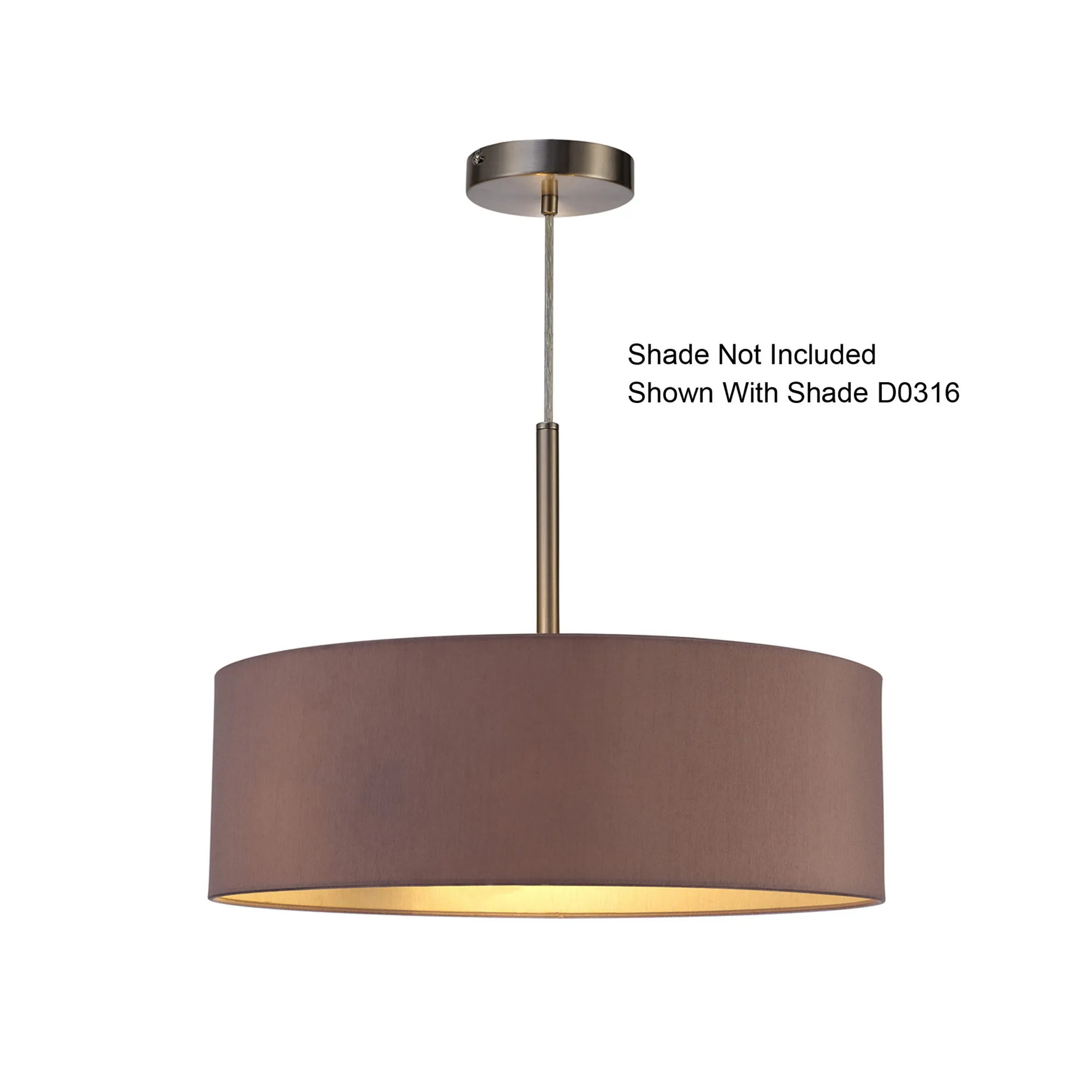 Baymont Pendant 3 Light Satin Nickel D0341  Deco Baymont SN